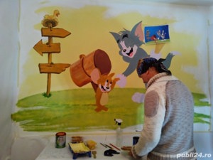 Pictura desene pereti la comanda