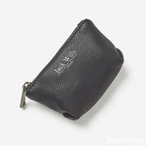 Poseta piele JACK WILLS Rycote coin Purse Ld00 Poseta monezi, carduri, etc. - Neagra / Black - imagine 3