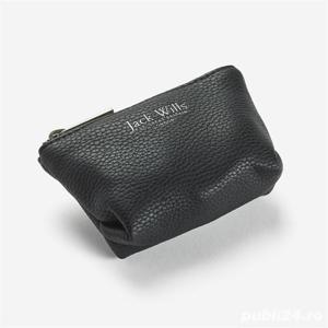 Poseta piele JACK WILLS Rycote coin Purse Ld00 Poseta monezi, carduri, etc. - Neagra / Black - imagine 2