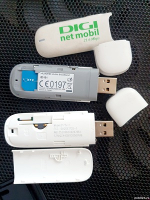 Modem USB GSM SIM 3G DIGI, Huawei e3131 e173s-1 are slot card SD, se poate folosi ca si stick - imagine 2
