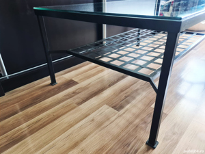  Masuta terasa - Masa cafea sticla exterior - gradina - imagine 6