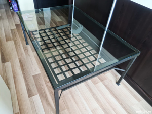  Masuta terasa - Masa cafea sticla exterior - gradina - imagine 5