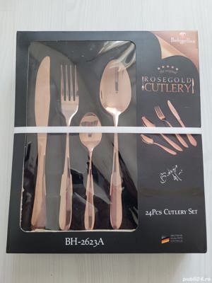 Vand Set tacamuri 24 piese BERLINGER HAUS BH 2623, Rose Gold, NOU Pret 199 Lei - imagine 7