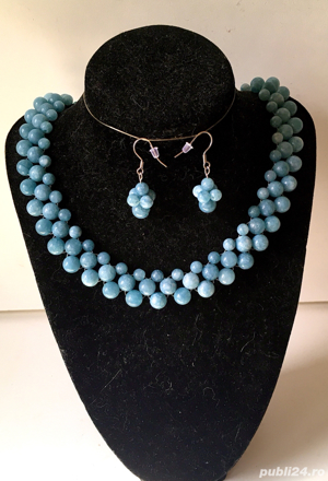 Colier din cuarț albastru