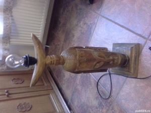 vand veioza lemn sculptat - imagine 5