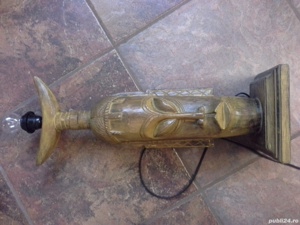 vand veioza lemn sculptat - imagine 2