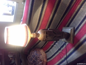 vand veioza lemn sculptat - imagine 3