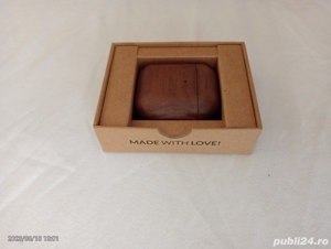 Husă pentru AirPods 1&2  (Airpods Case Wood) Super Pret. - imagine 3