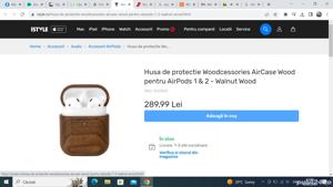 Husă pentru AirPods 1&2  (Airpods Case Wood) Super Pret. - imagine 7