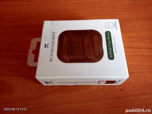 Husă pentru AirPods 1&2  (Airpods Case Wood) Super Pret.