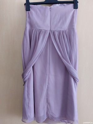 Rochie de ocazie mov deschis - imagine 4