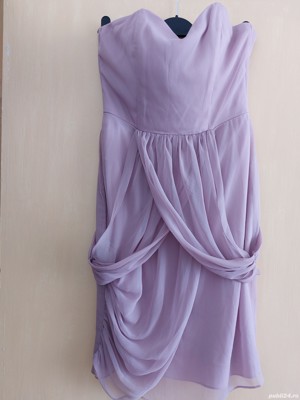 Rochie de ocazie mov deschis - imagine 2