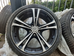 Jante R18, 5 X112, 8JX18H2 cu cauciucuri Bridgestone 225/40 - imagine 3