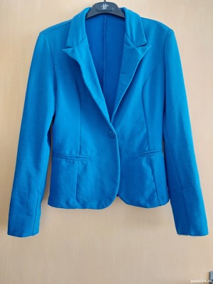 Sacou bumbac albastru