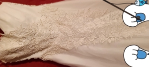 Rochie de mireasa, pietre Swarovski.