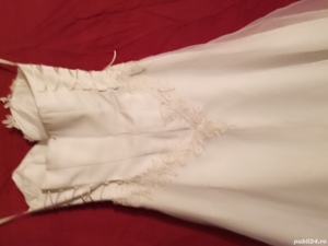 Rochie de mireasa, pietre Swarovski. - imagine 3