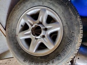 Vând roti aliaj cu anvelope Frontera - imagine 2