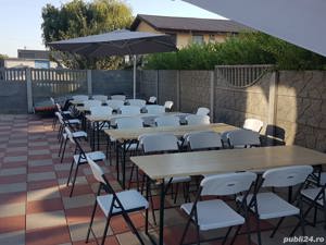 Inchiriez mese , scaune , umbrele, vitrina frigorifica pentru evenimente  - imagine 5