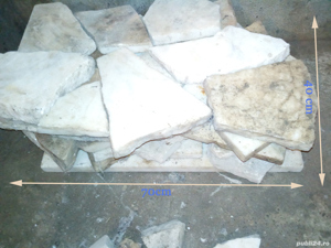 Marmura- placi albe in stare excelenta 1.9mp- bucati