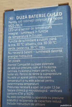 Duza cap baterie cu Led RGB, Nou! - imagine 3