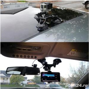 Sistem Fixare Cu 3 Ventuze pentru Gopro Hero Session Max Mini impreuna cu prindere pentru Gopro - imagine 7