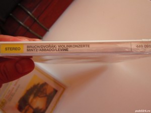 cd rar Concerte vioara Shlomo Mintz -Bruch,Dvorak,Abbado,Levin-Germany'87 nou - imagine 3