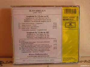 cadou rar  cd Sibelius -Simfonia 5&7 dir.Leonard Bernstein Germany'89 sigilat - imagine 3
