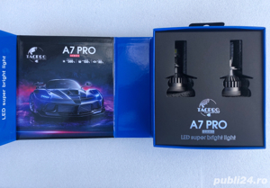 Becuri cu Led H7, Canbus, A7PRO, 350W, 6000K, 35000 lm - imagine 3