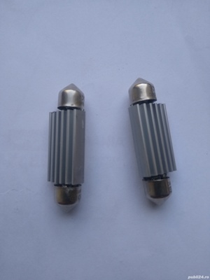 Set becuri auto LED canbus sofit C5W ultrabright - alb rece - imagine 3