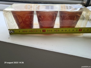 Set 3 pahare cu ornamente - imagine 2