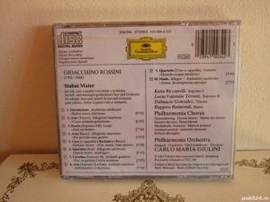 cd Rossini - Stabat Mater -dirijor Carlo Maria Giulini Germania 1982 - imagine 2