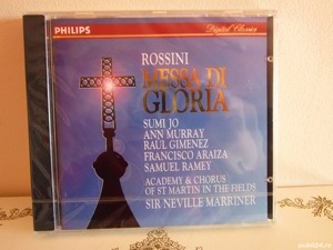 cd Rossini Messa Di Gloria dir.Sir Neville Marriner Germania 1992