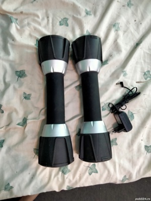 gantere fitness cu acumulator vibrații