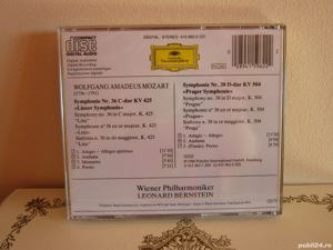 cd Mozart  Leonard Bernstein '86 -Symphonien no.36 Linzer-no.38 Prager  - imagine 2