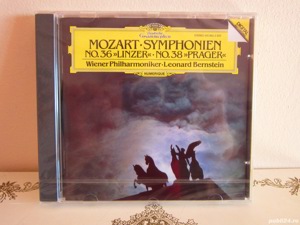 cd Mozart  Leonard Bernstein '86 -Symphonien no.36 Linzer-no.38 Prager 