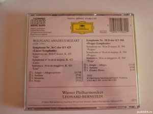 cd Mozart  Leonard Bernstein '86 -Symphonien no.36 Linzer-no.38 Prager  - imagine 3