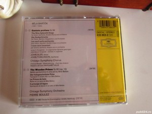 cadou rar cd Bela Bartok -The Wooden Prince&Cantata Profana -Pierre Boulez 1992(nou) - imagine 2