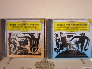 cadou rar cd Bela Bartok -The Wooden Prince&Cantata Profana -Pierre Boulez 1992(nou) - imagine 4