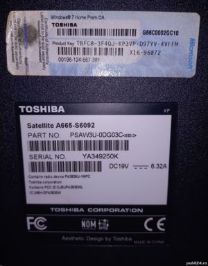 Vand laptop Toshiba Satelite A665, i7 Q740, 6 Gb RAM, HDD 700 Mb, Win10 Pro - imagine 4