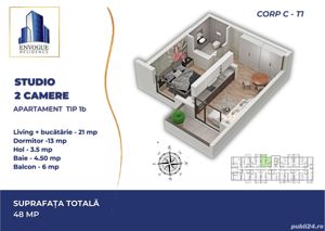 Studio 2 camere in Envogue Residence, in zona Militari, ANSAMBLU VERDE - imagine 20