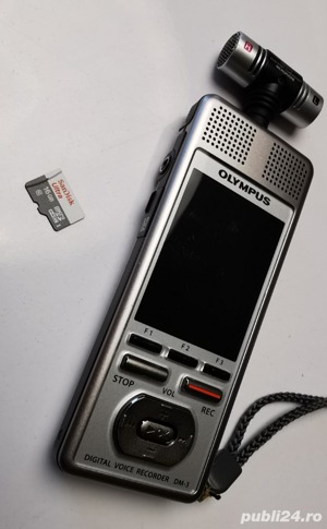 IMPECABIL Reportofon ultra-profesional Olympus DM-3 color cu comenzi vocale - imagine 3