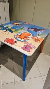 Mobilier camera copil - patut, masuta, cufar si scaunele