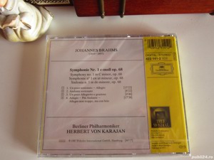 cd Brahms -Symphonie no.1 & 2 -Karajan  Berliner Philharmoniker 1987 - imagine 4