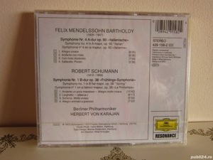 cd Karajan -Mendelssohn"Italian"Symphony 4 & Schumann"Spring"Symphony - imagine 2