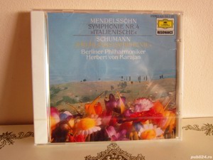 cd Karajan -Mendelssohn"Italian"Symphony 4 & Schumann"Spring"Symphony