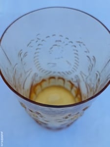 Pahar din sticla cu efigia Regelui Carol al II-lea - imagine 2