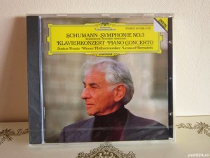 cd Schumann -Simfonia 3&Concert Pian -Bernstein,J.Frantz,Mischa Maisky