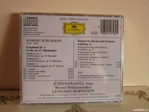 cd Schumann -Simfonia 3&Concert Pian -Bernstein,J.Frantz,Mischa Maisky - imagine 2