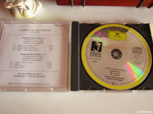 cd Beethoven -Symphonien No.1 & 2 dirijor Karajan Seria Gold 1985 - imagine 3