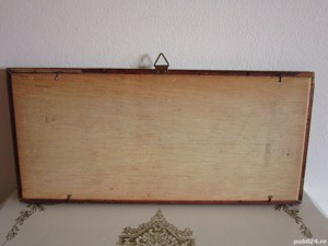 tablou mic pictură în ulei scenă rurală Danemarca anii'50 - imagine 6